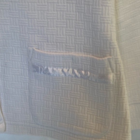 Vintage Christian Dior White
Satin Lace Trim Sleep Jacket Cardigan - Picture 3 of 7